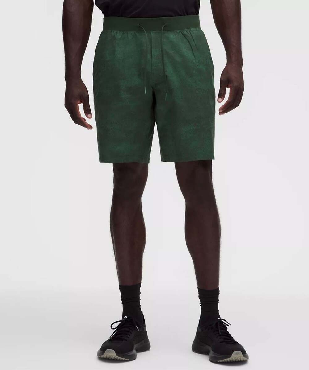 Lululemon Zeroed In Linerless Short 7" Mens Small Incline Texture Green NWT